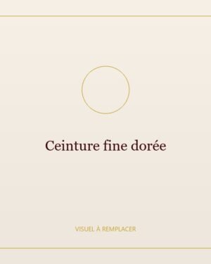 Ceinture fine dorée