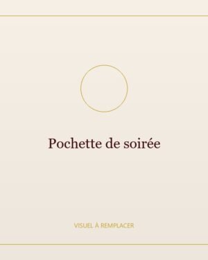 Pochette de soirée dorée